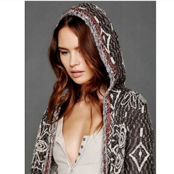 Free People Kai Pom Tapestry XS Cardigan Sweater - Picture 12 of 14